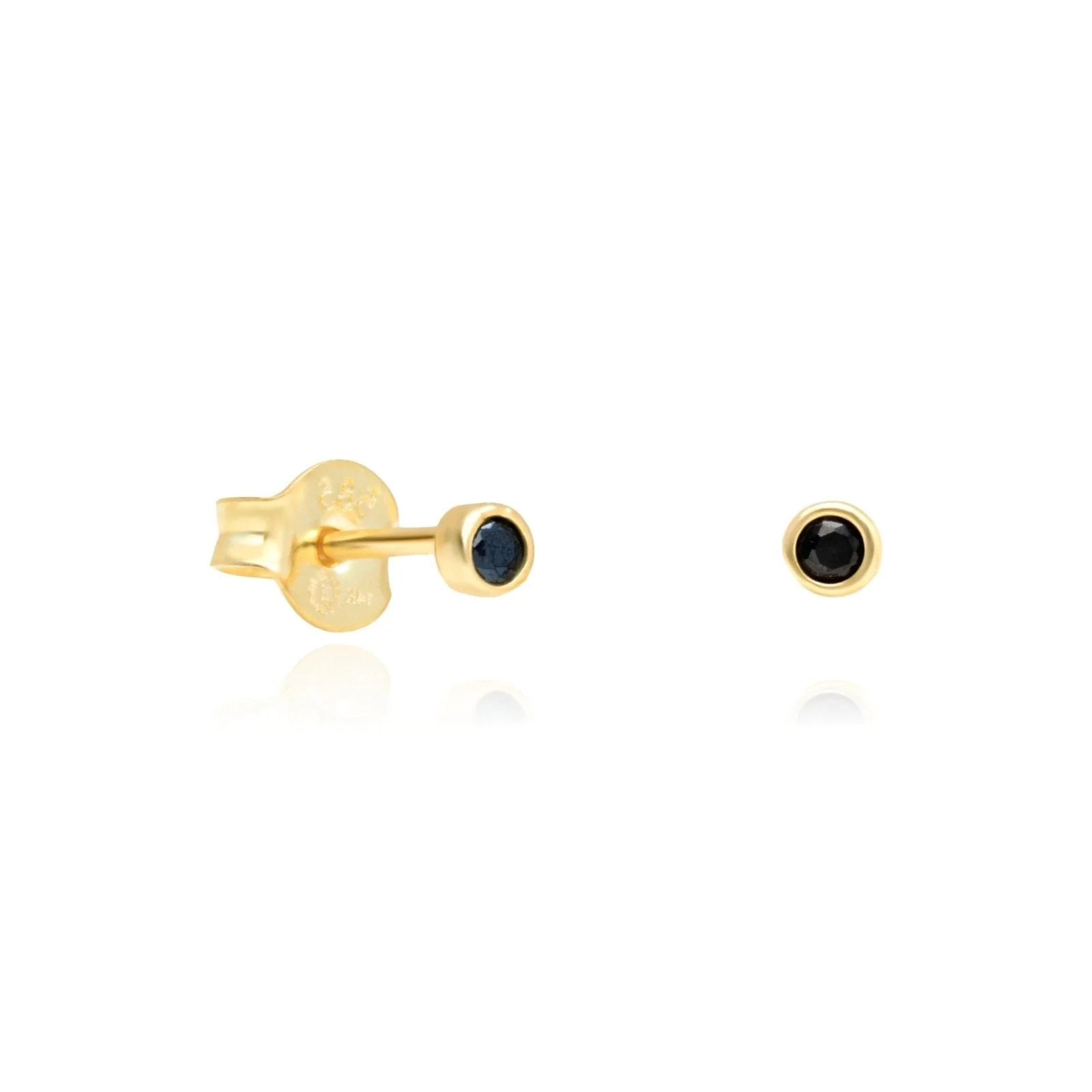 Yellow Gold Black Onyx Fringe Drops