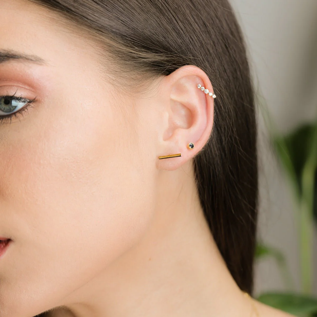 Yellow Gold Black Onyx Fringe Drops - Image 5