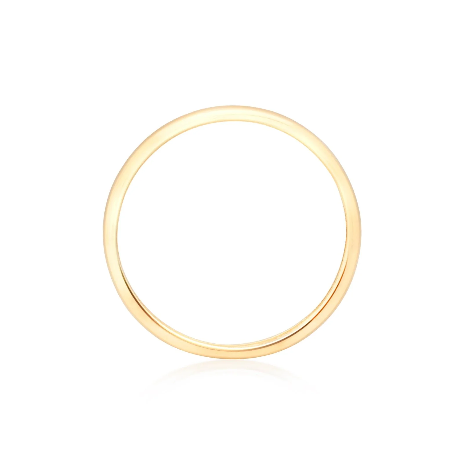 Classic Slim Gold Band in Solid 14k Yellow Gold - Image 5