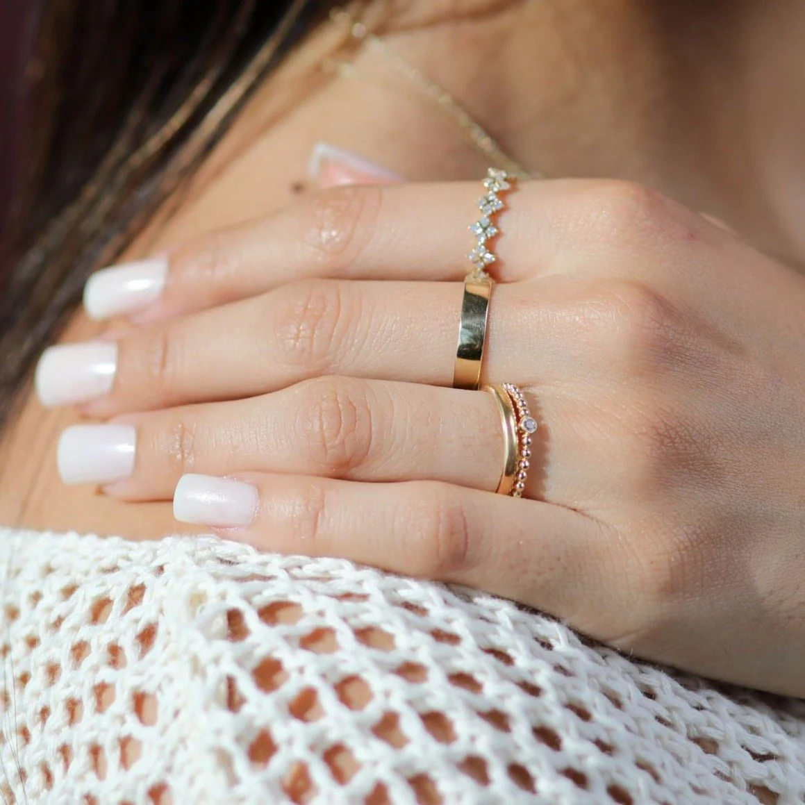 Classic Thick Gold Band in Solid 14k Yellow Gold - Image 11