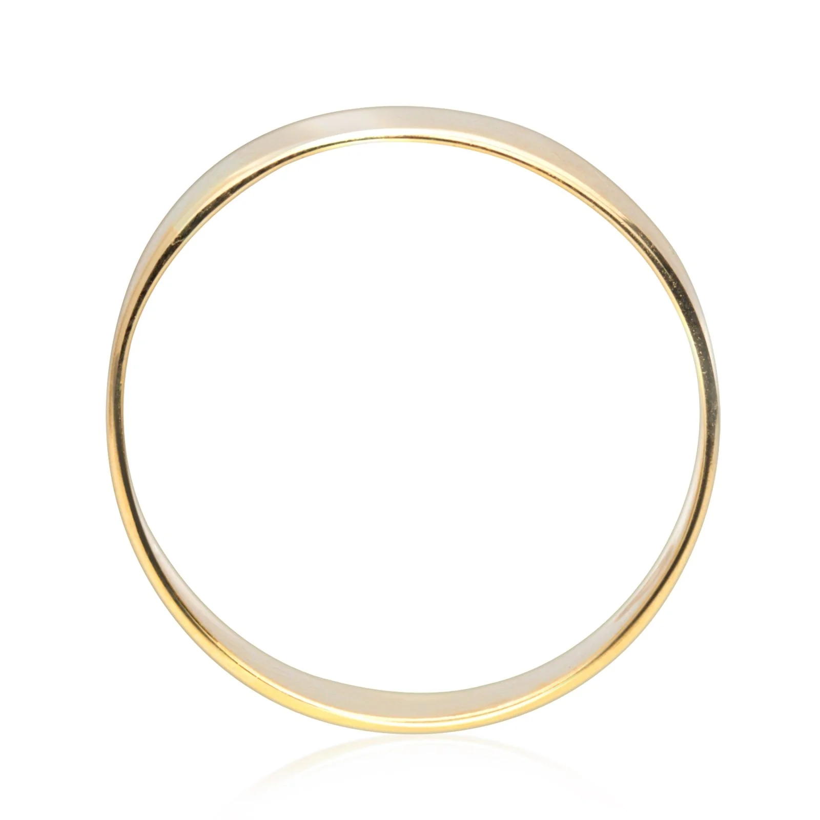 Classic Thick Gold Band in Solid 14k Yellow Gold - Image 7