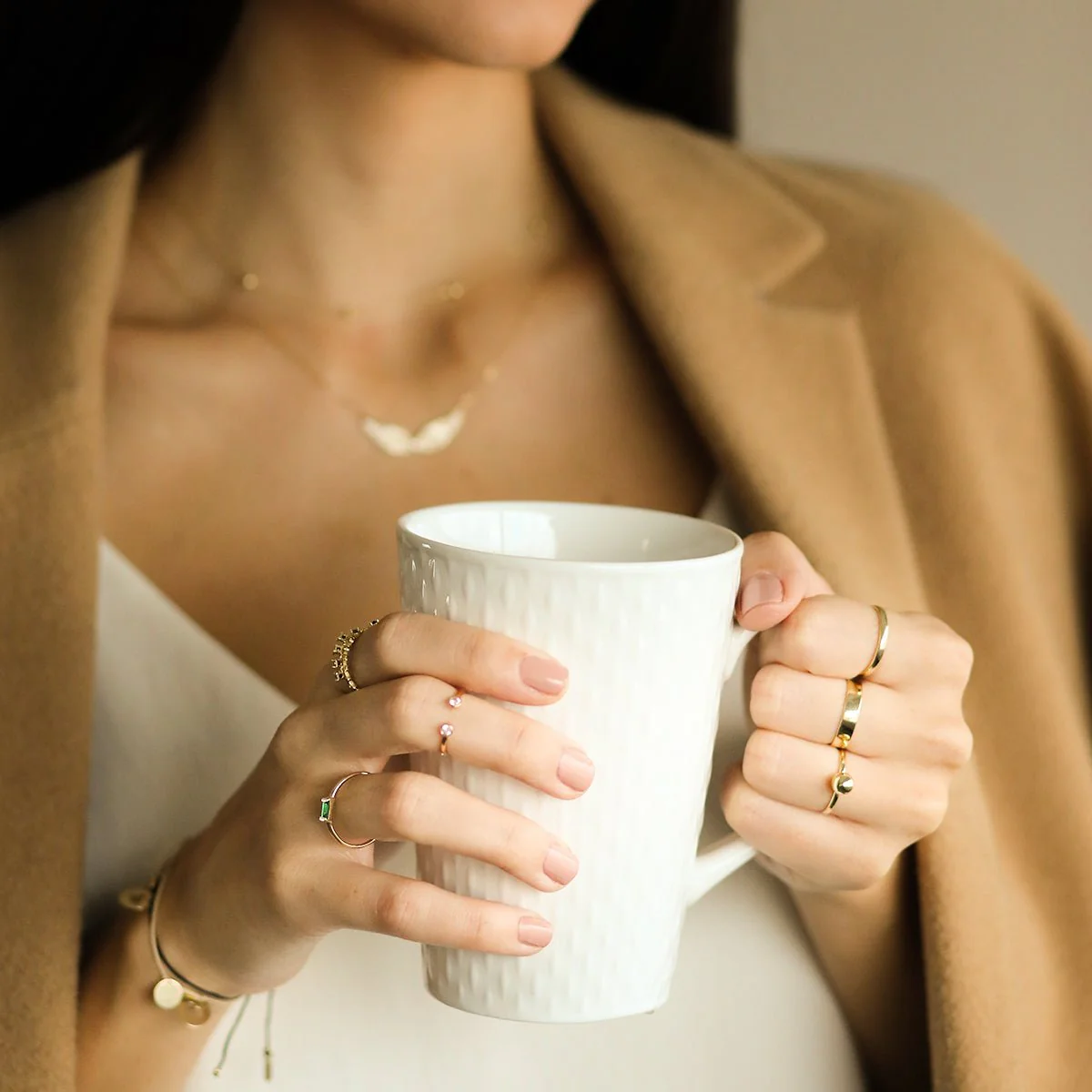 Classic Thick Gold Band in Solid 14k Yellow Gold - Image 8