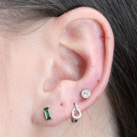 Rose Gold Diamond Pear Drop Earring - Image 4