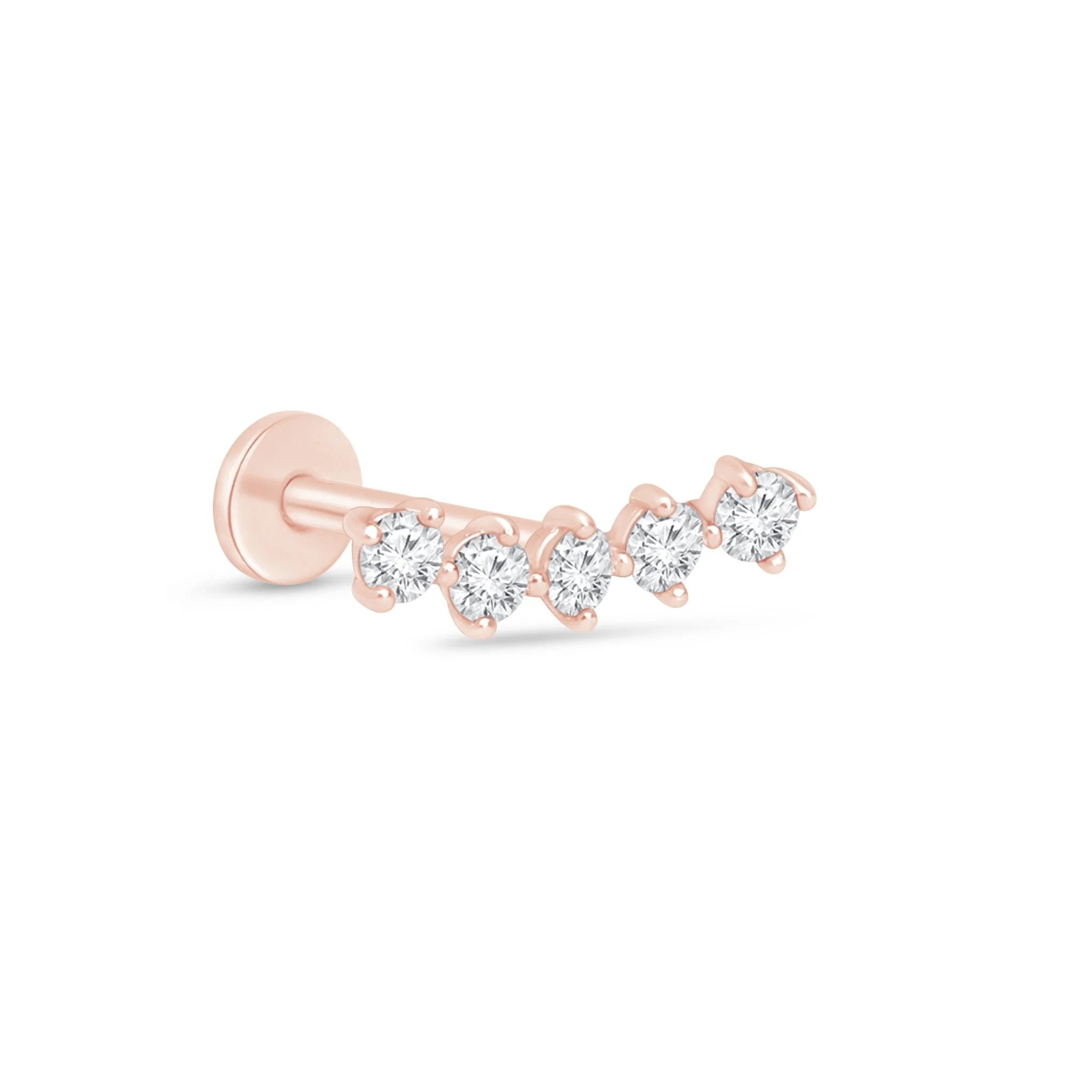 Rose Gold Diamond Constellation Climber Earring