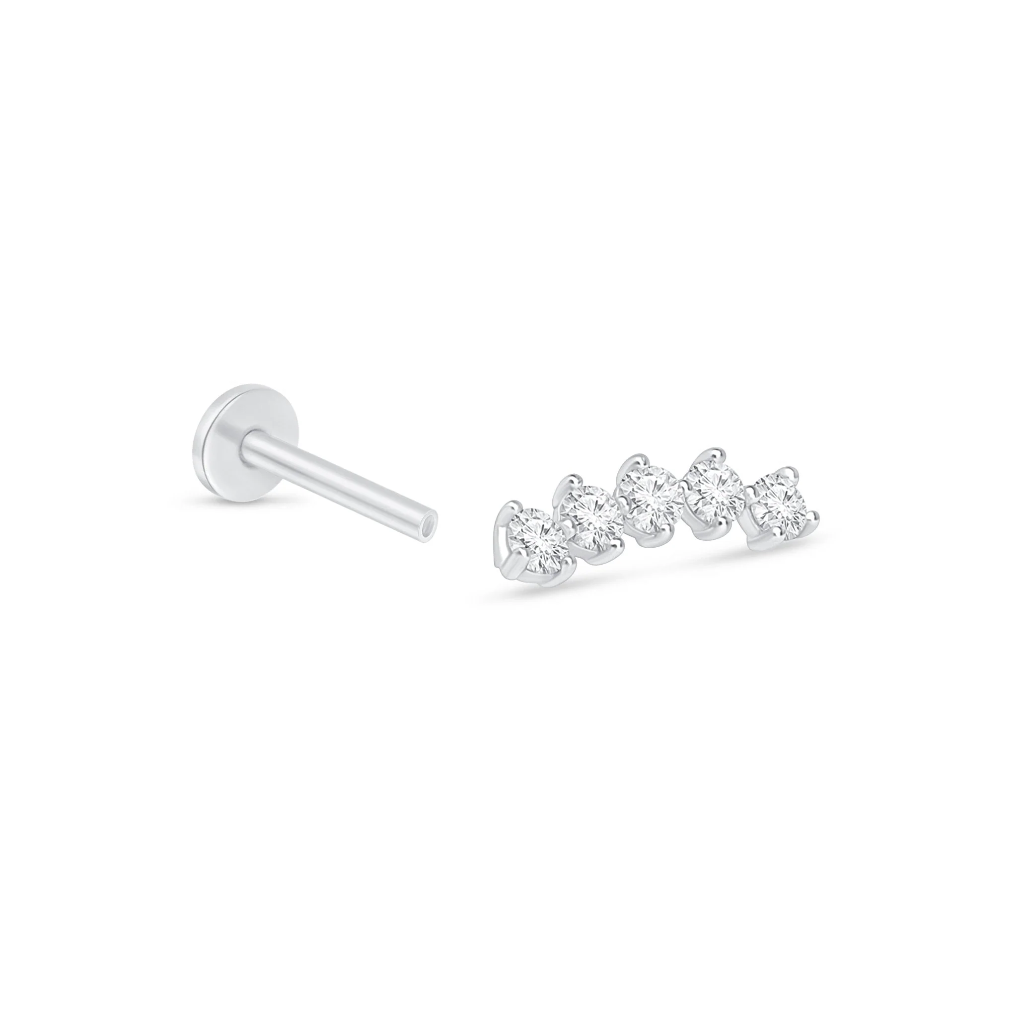 White Gold Diamond Constellation Climber Earring - Image 10