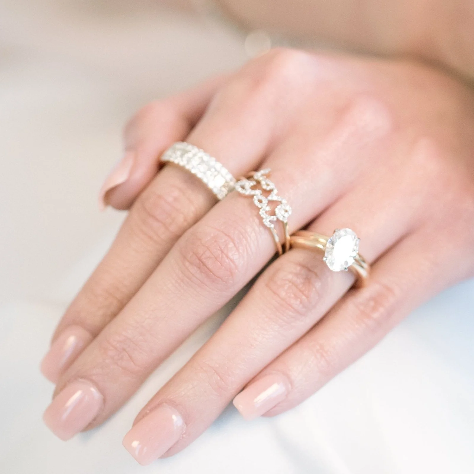 Diamond Love You Script Ring in Solid 14k Yellow Gold - Image 10