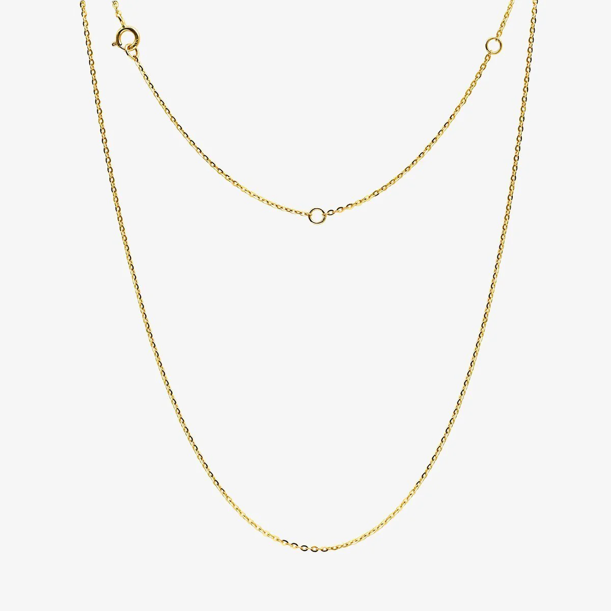 Yellow Gold Diamond Cushion Pendant Necklace - Image 6