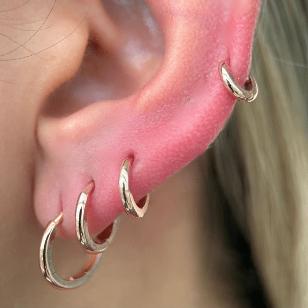 Rose Gold Infinity Cartilage Hoop - Image 2