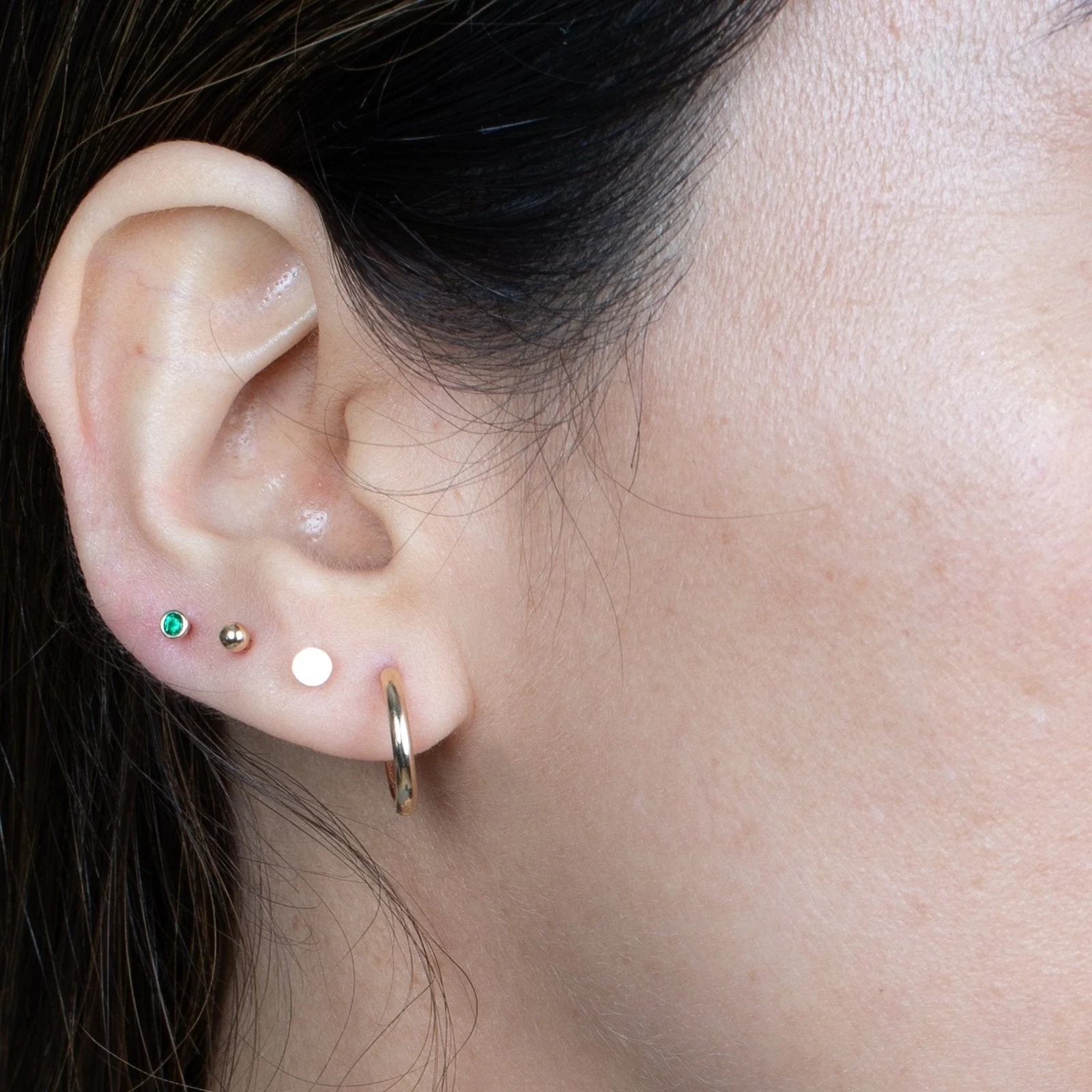 Yellow Gold Infinity Cartilage Hoop - Image 11