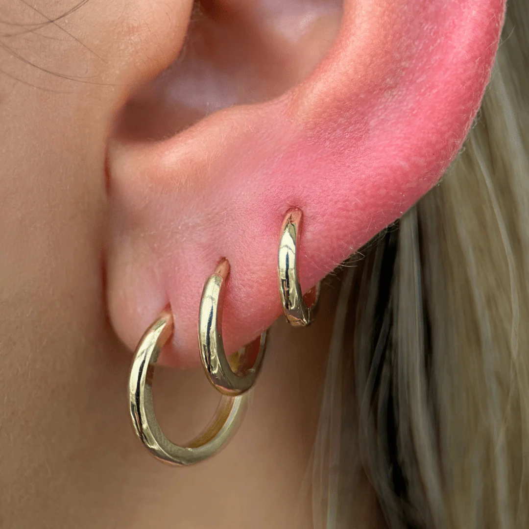 Yellow Gold Infinity Cartilage Hoop - Image 14