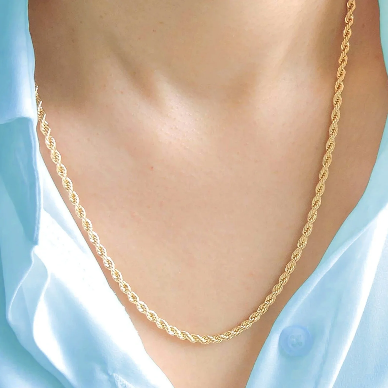 Gold Rope Necklace Chain - Image 7