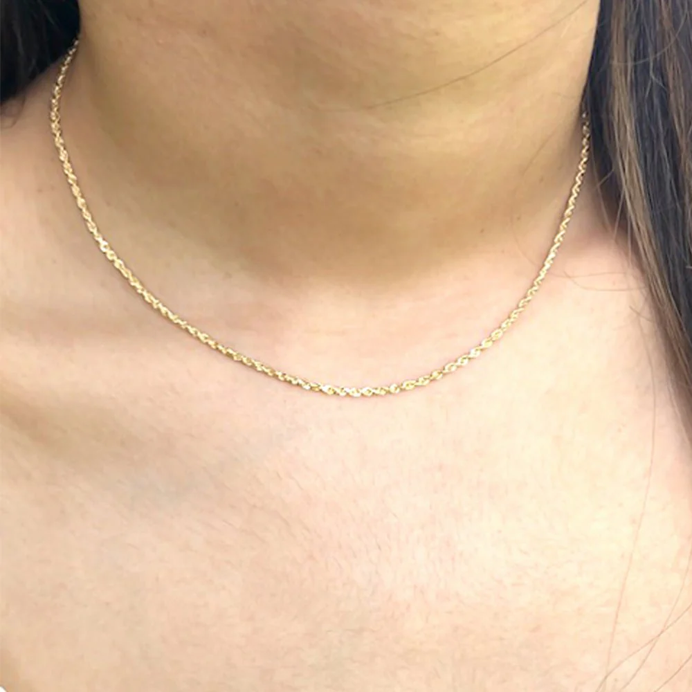 Gold Rope Necklace Chain - Image 9