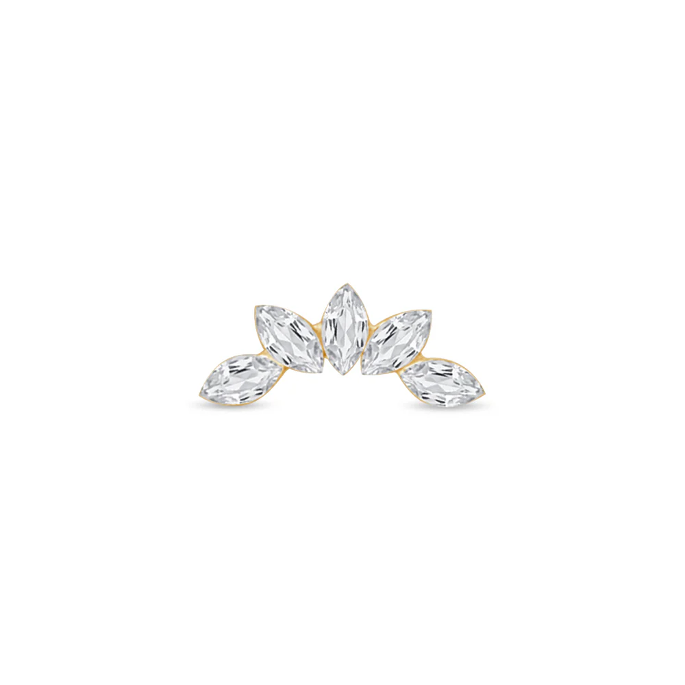 Helix Lotus Crawler Lab Grown Diamond Earring - Image 17