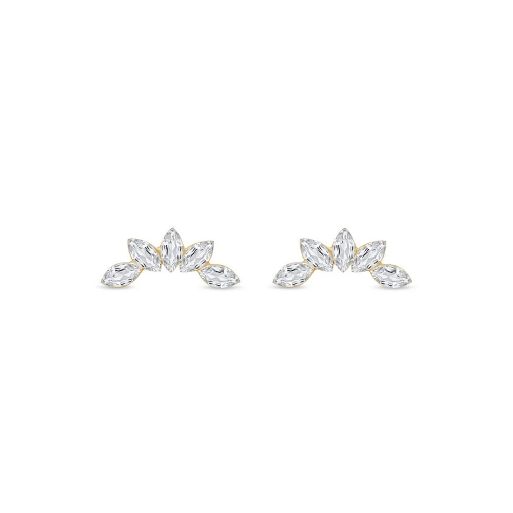 Helix Lotus Crawler Lab Grown Diamond Earring - Image 18